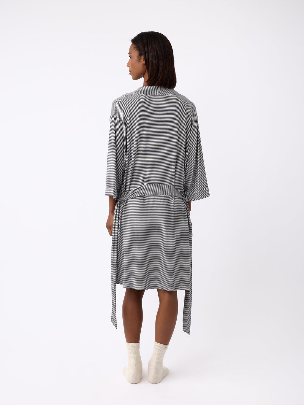 Women's Bamboo Stretch-Knit Kimono Robe