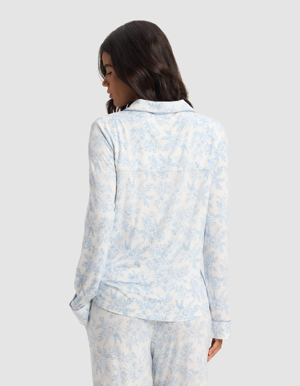 Women's Bamboo Stretch-Knit Long Sleeve Pajama Set