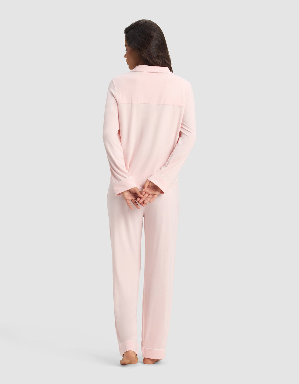 Women's Bamboo Stretch-Knit Long Sleeve Pajama Set