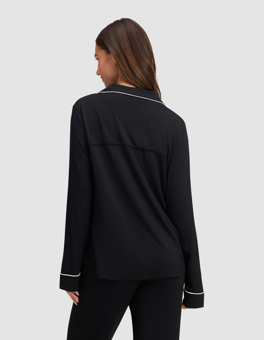 Women's Bamboo Stretch-Knit Long Sleeve Pajama Top TALL