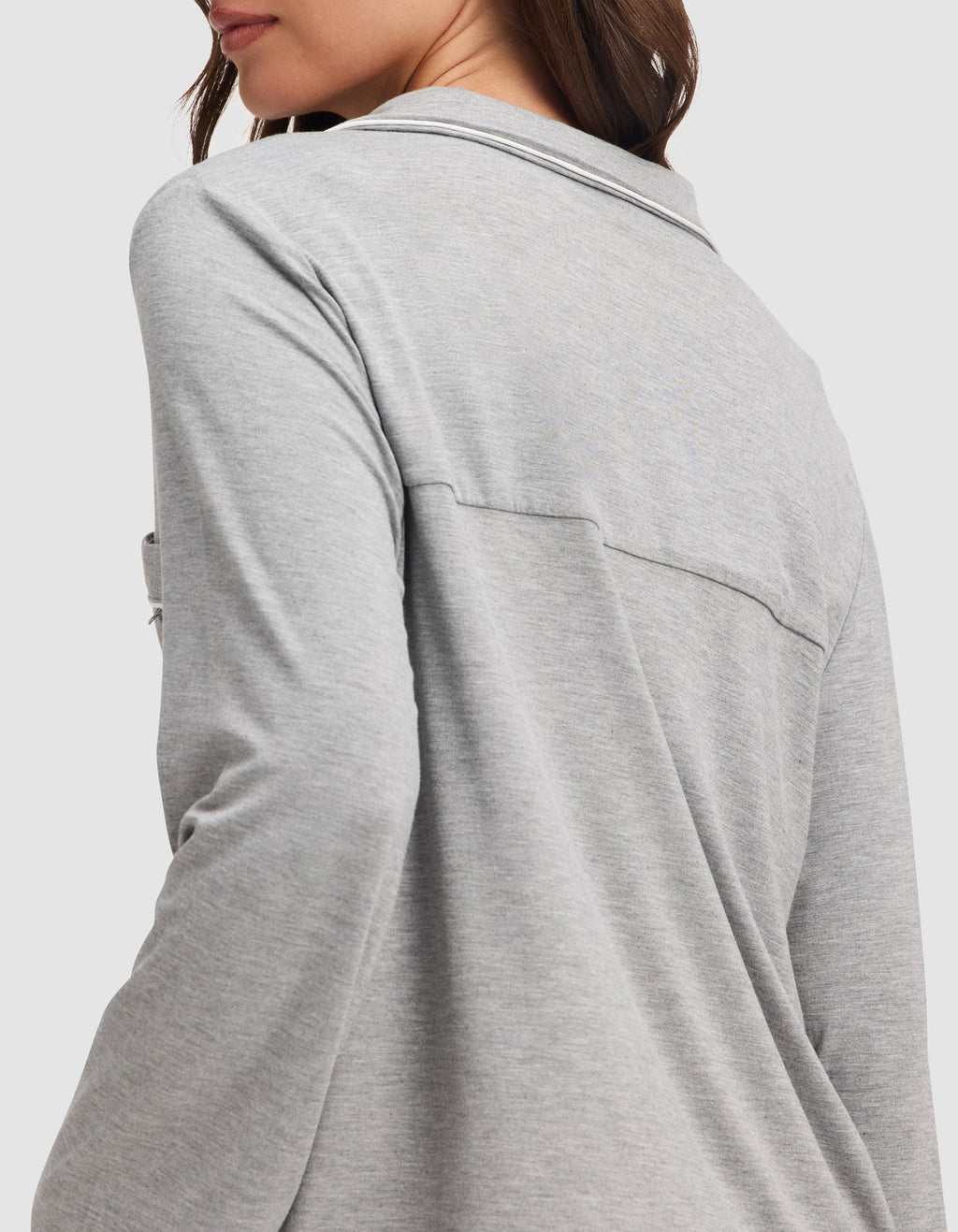 Women's Bamboo Stretch-Knit Long Sleeve Pajama Top TALL