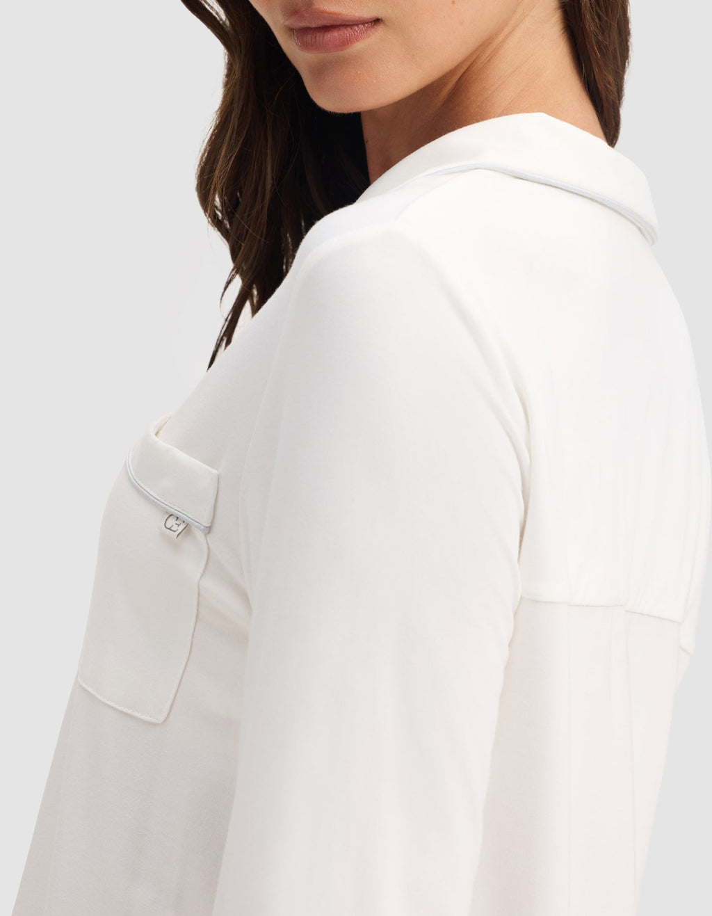 Women's Bamboo Stretch-Knit Long Sleeve Pajama Top