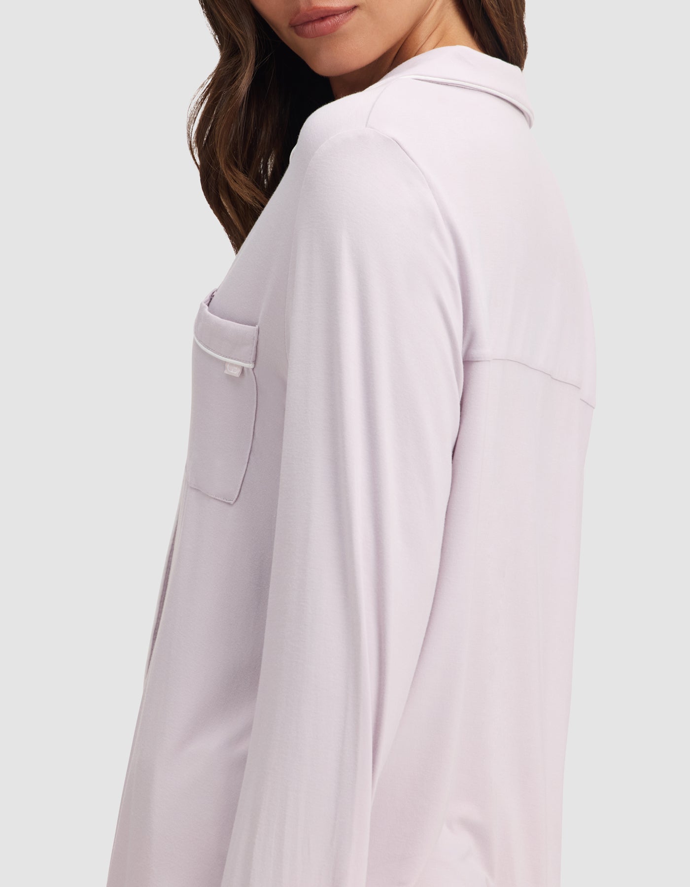 Women's Bamboo Stretch-Knit Long Sleeve Pajama Top