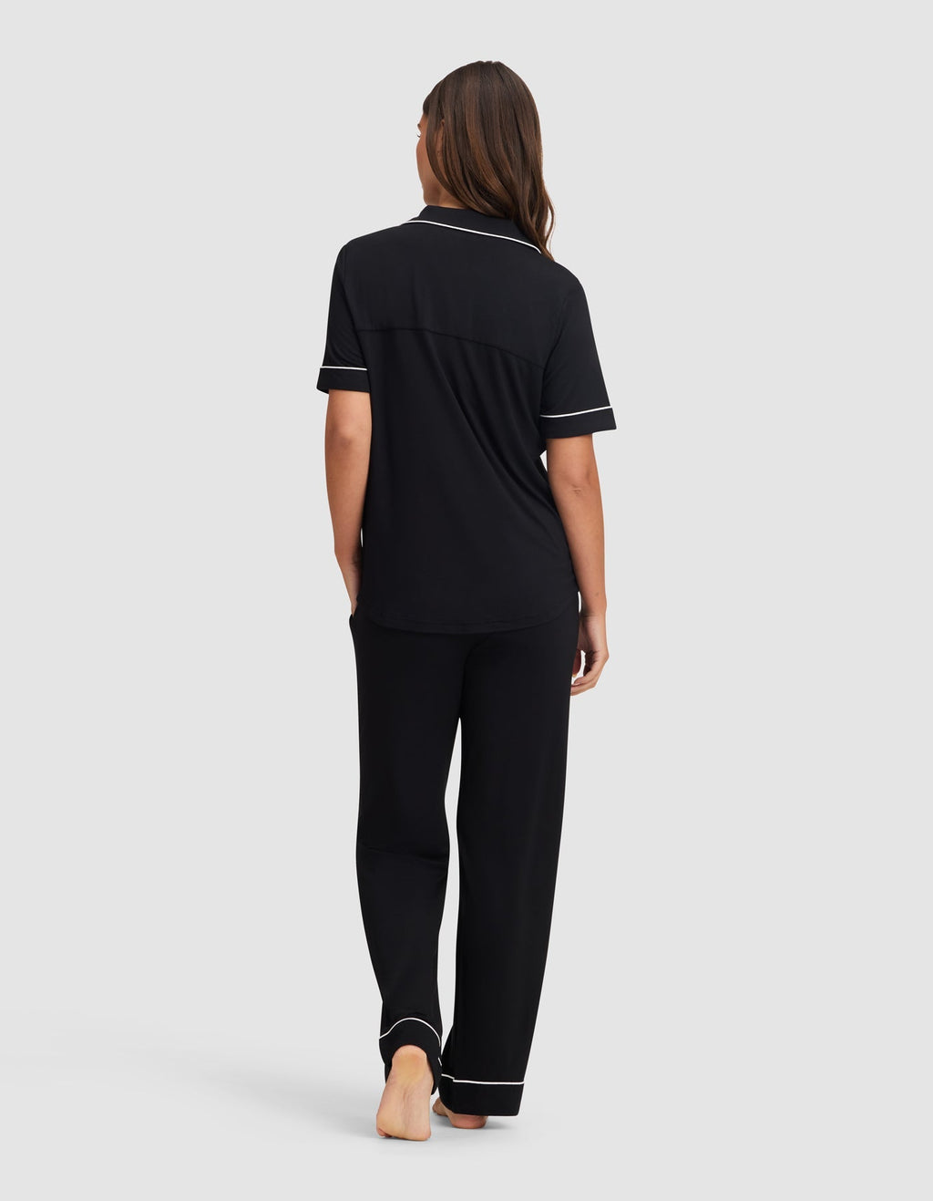 Women's Bamboo Stretch-Knit Short Sleeve & Pant Pajama Set