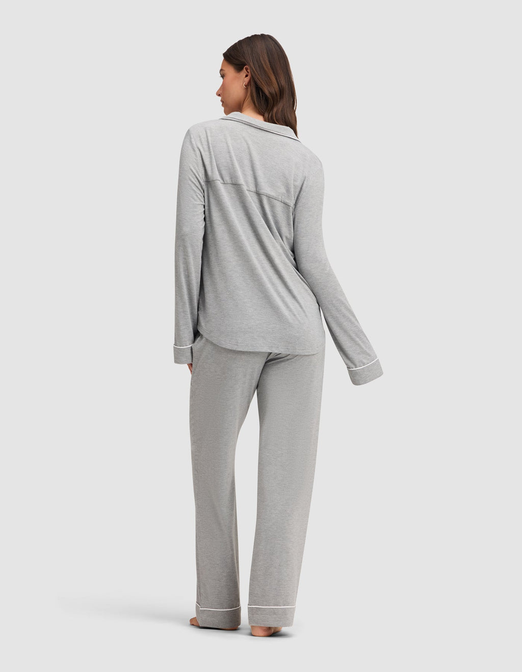 Women's Bamboo Stretch-Knit Long Sleeve Pajama Set TALL