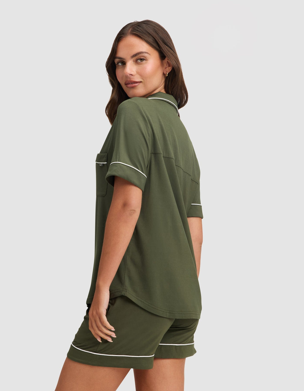 Women's Bamboo Stretch-Knit Short Sleeve Pajama Top