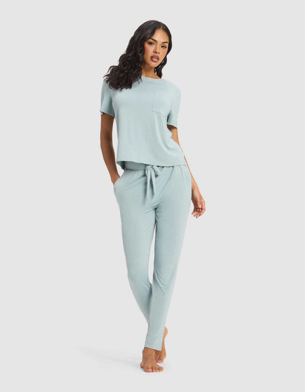 Women's Bamboo Stretch-Knit Tapered Pant