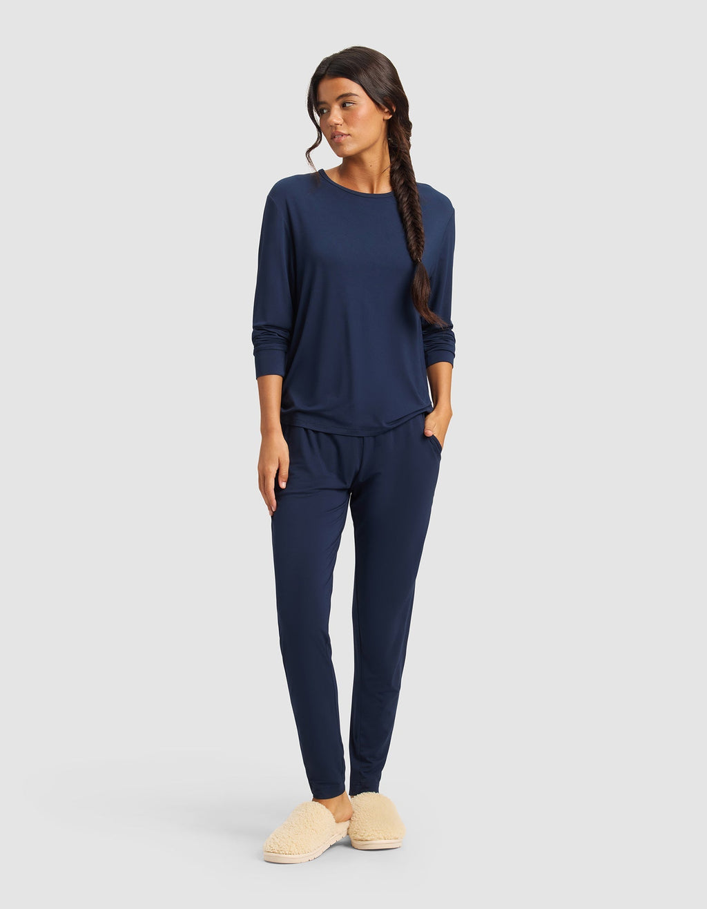 Women's Bamboo Stretch-Knit Tapered Pant